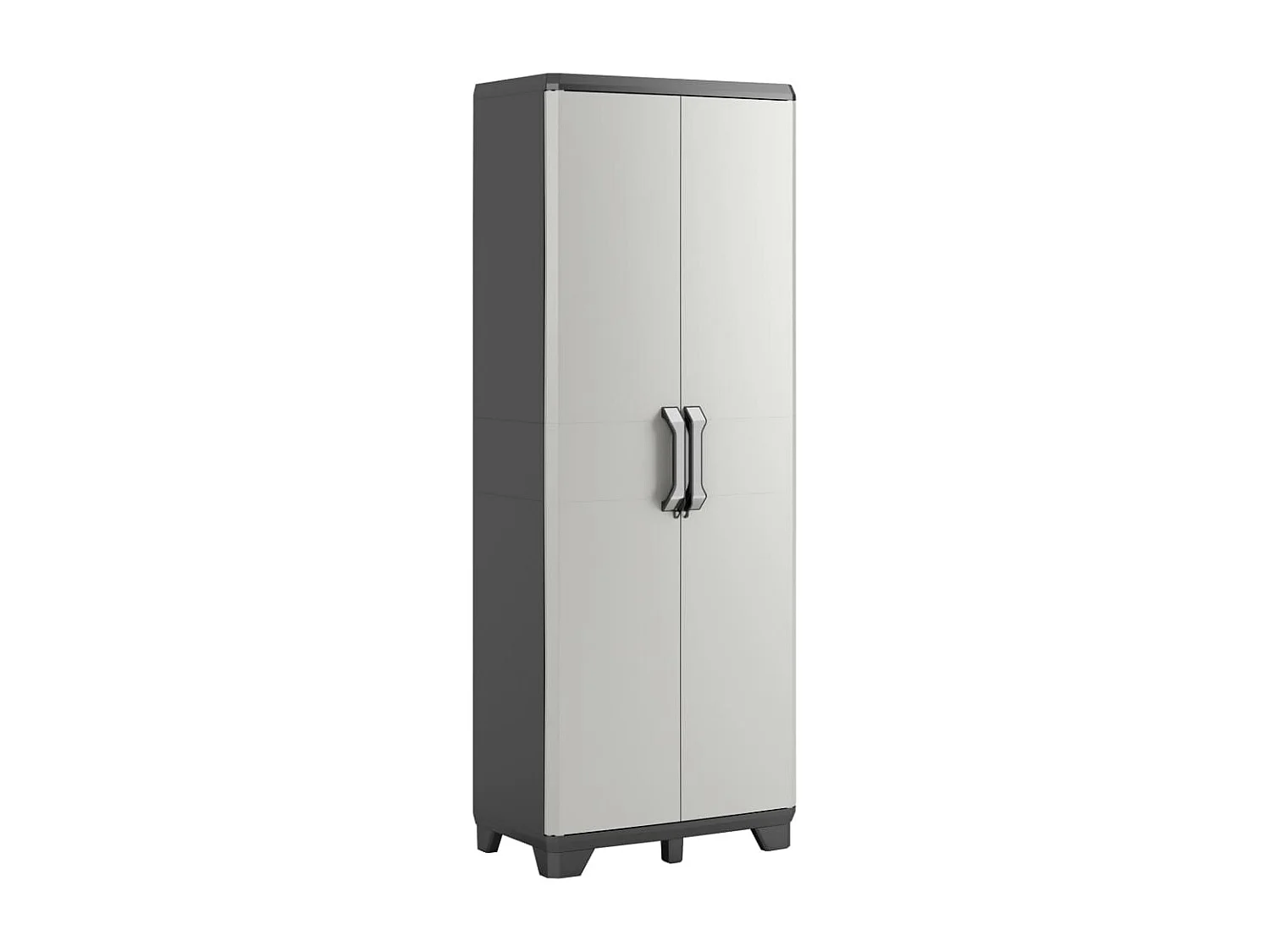 Armário de arrumação multiusos Gear 182 cm preto e cinza