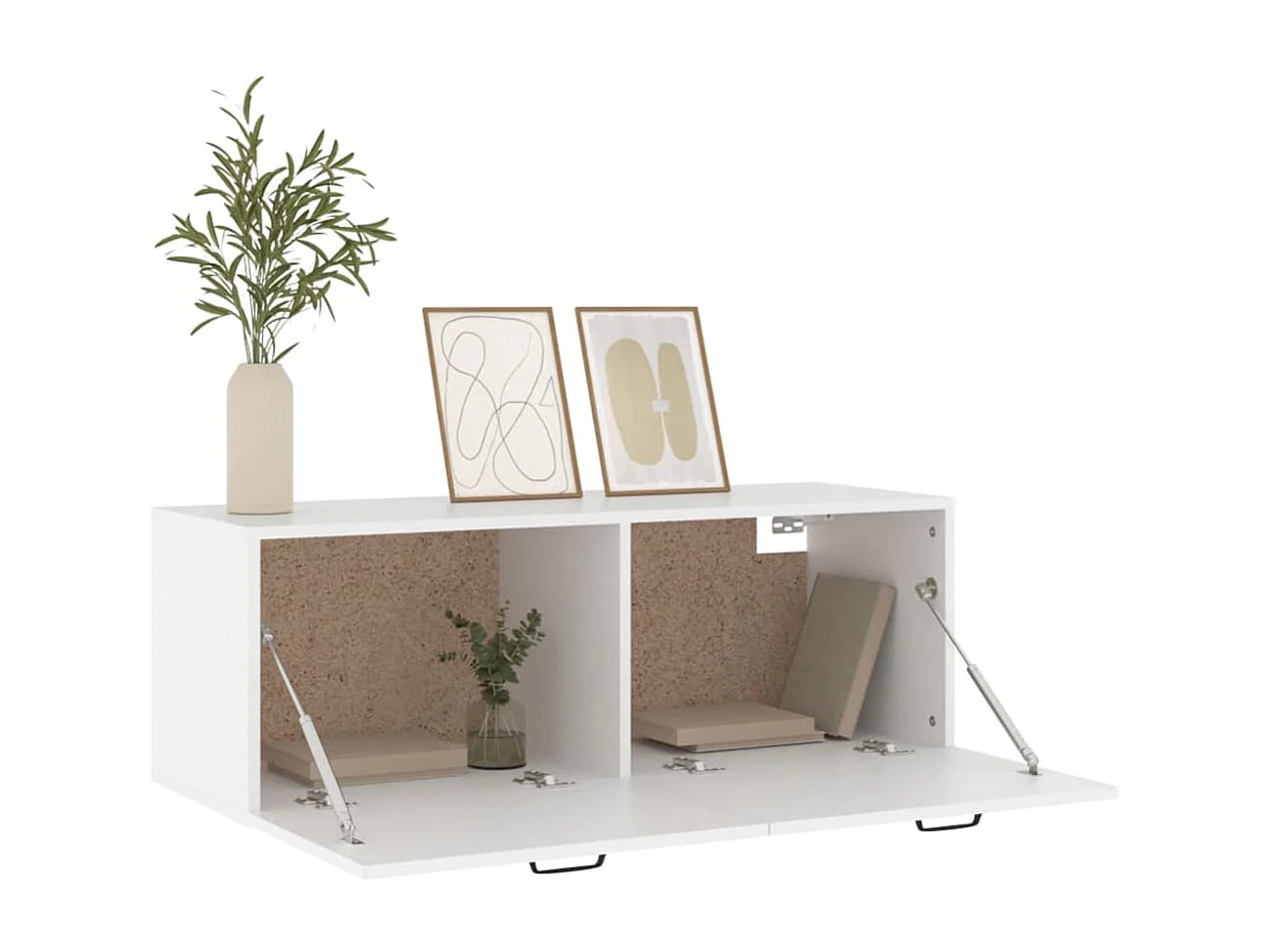 Armário parede 100x36,5x35 cm derivados de madeira branco