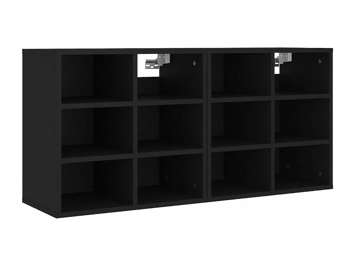 Armories à chaussures 2 pcs noir 52,5x30x50 cm