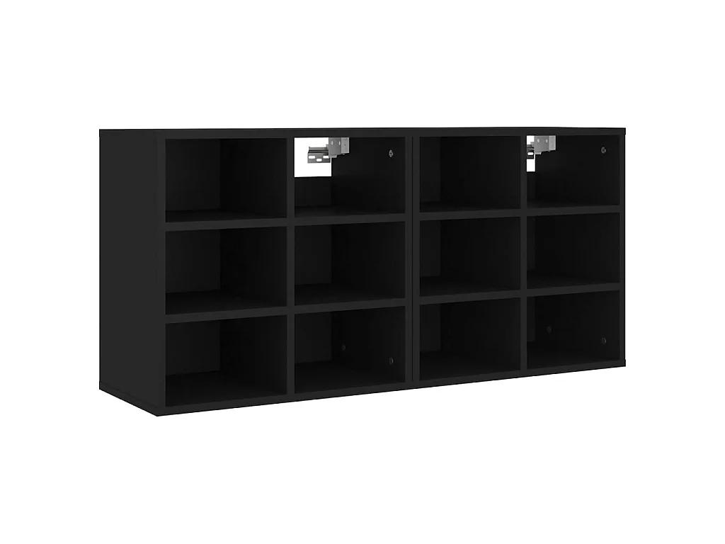Scarpiere 2 pz Nere 52,5x30x50 cm