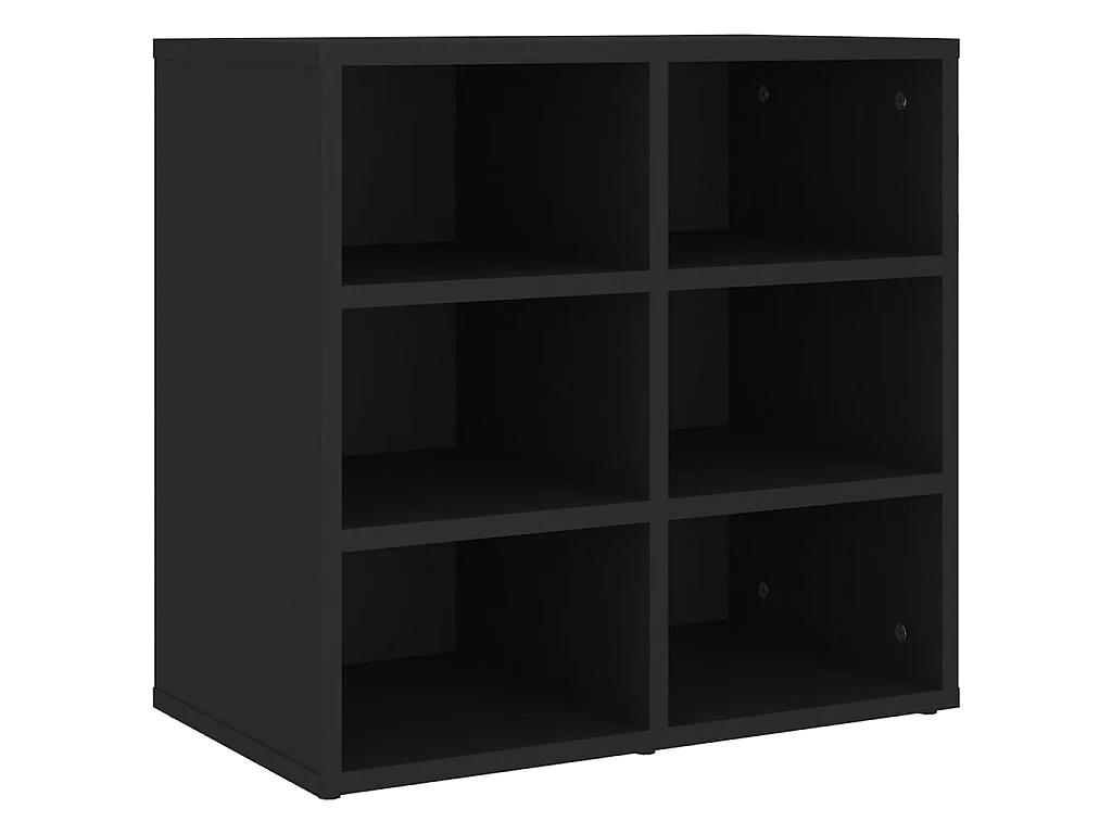 Scarpiere 2 pz Nere 52,5x30x50 cm