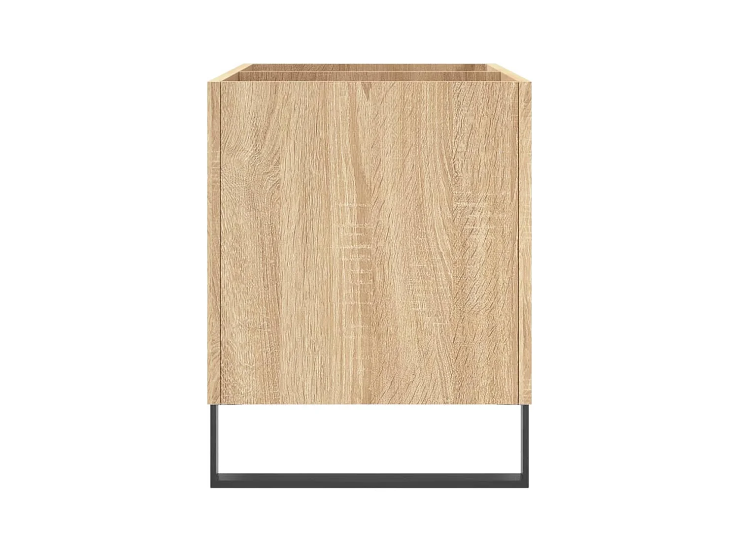 Platenkast 74,5x38x48 cm bewerkt hout sonoma eikenkleurig