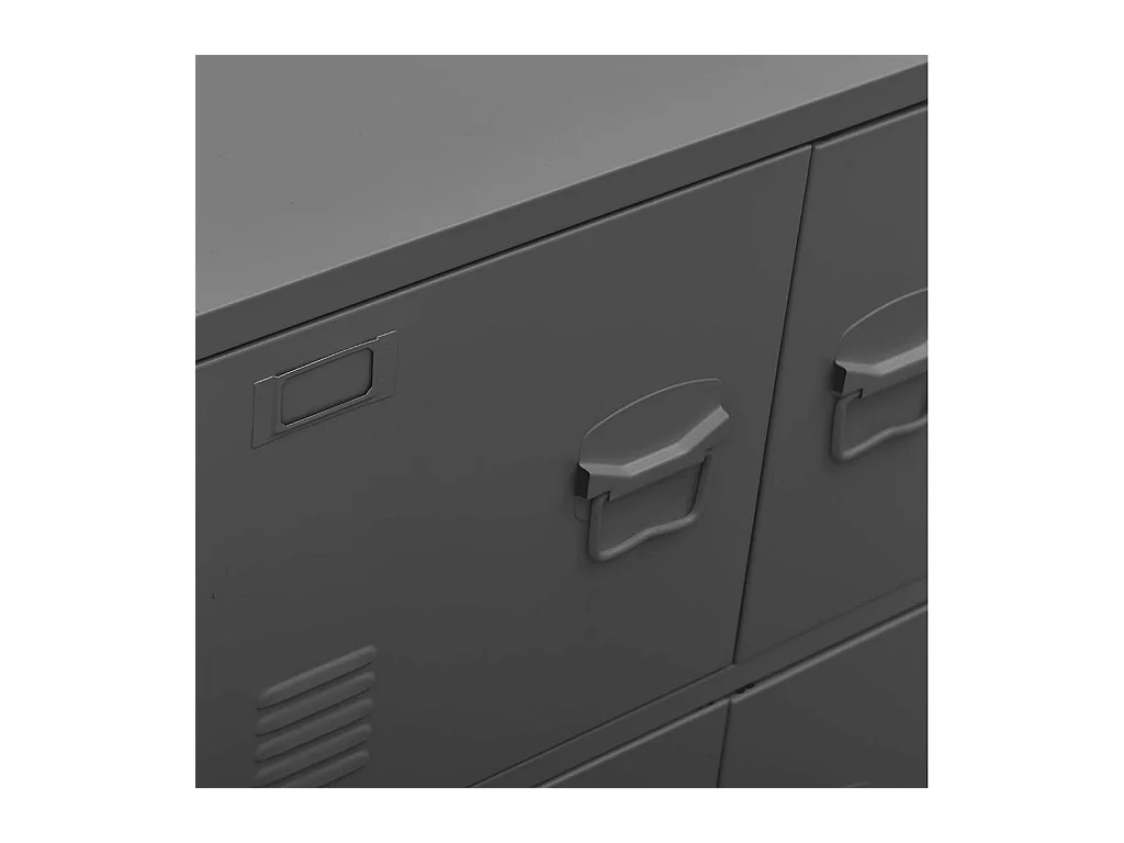 Opbergkast industrieel 75x40x80 cm staal antracietkleurig