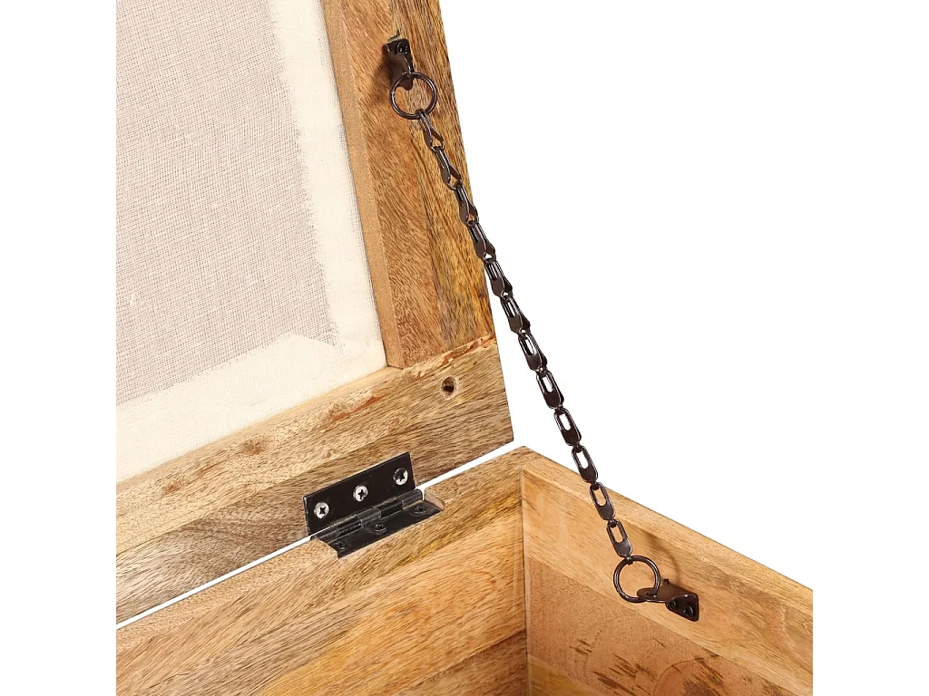 Cassapanca in Legno Massello di Recupero 40x40x45 cm