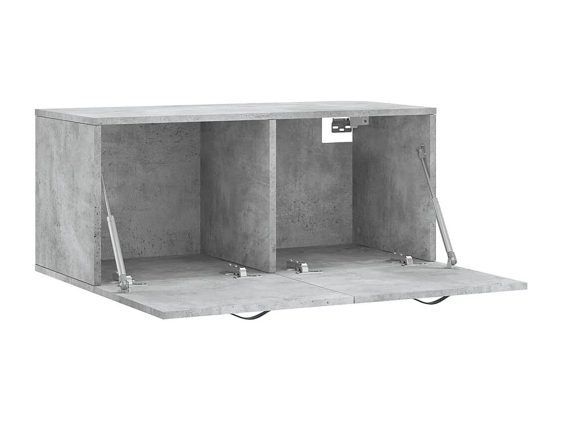 Wandschrank Betongrau 80x36,5x35 cm Holzwerkstoff
