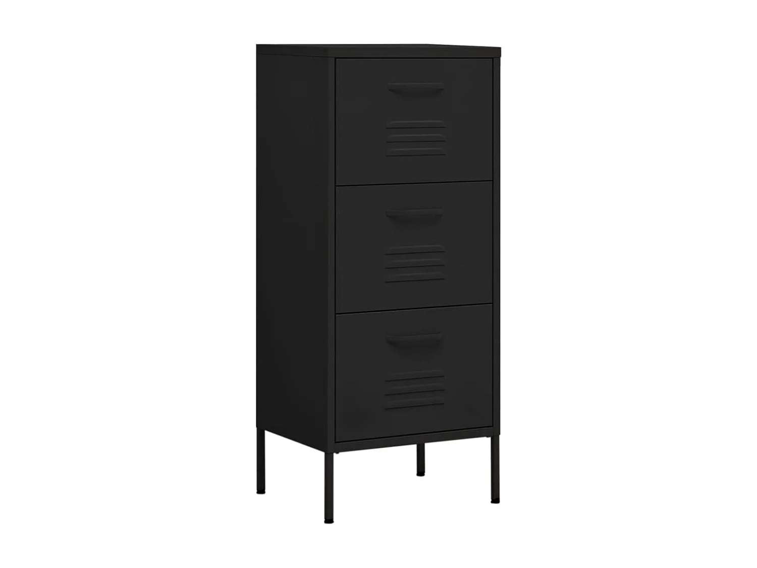 Armoire de rangement Noir 42,5x35x101,5 cm Acier