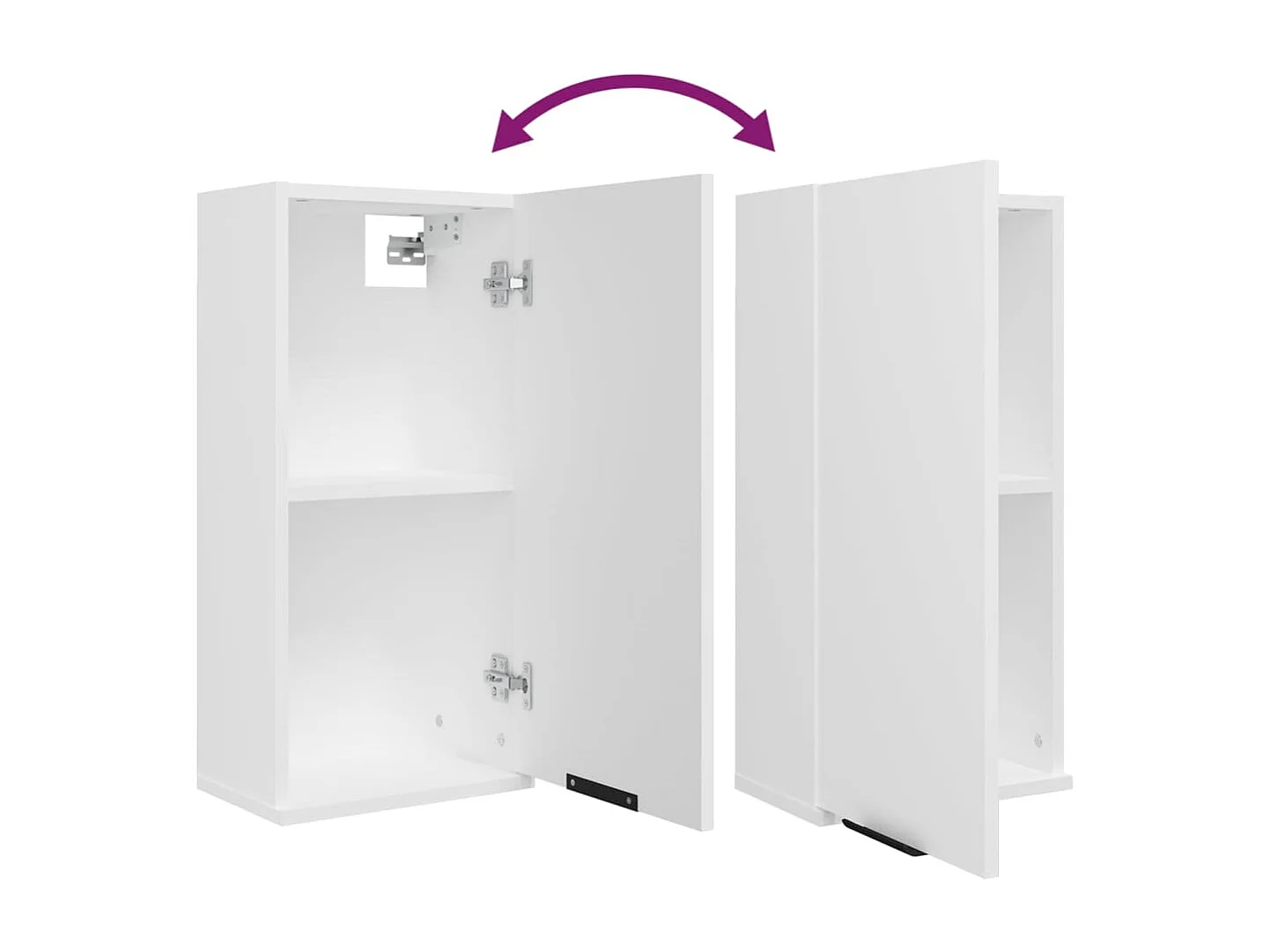 Armoire de salle de bain murale Blanc 32x20x67 cm