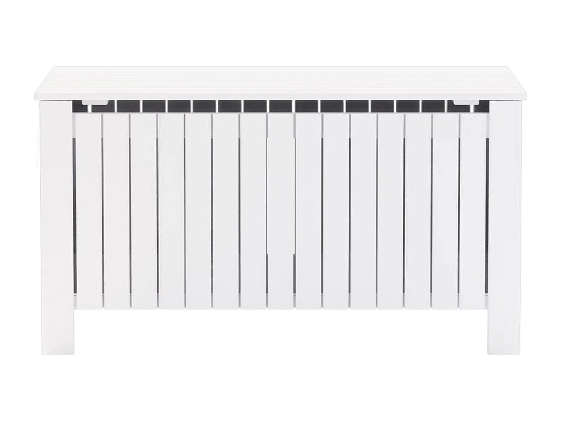 Boîte de rangement avec couvercle RANA blanc bois massif de pin