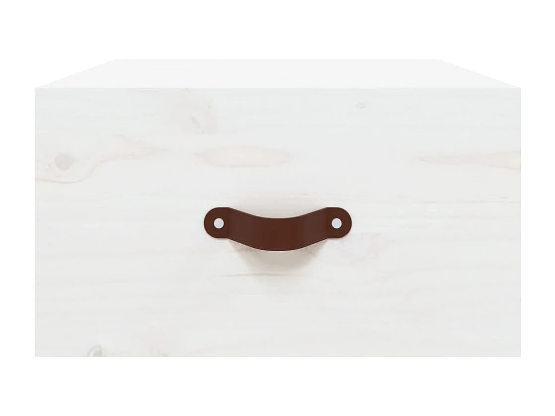 Comodini a Muro 2 pz Bianchi 40x29,5x22 cm