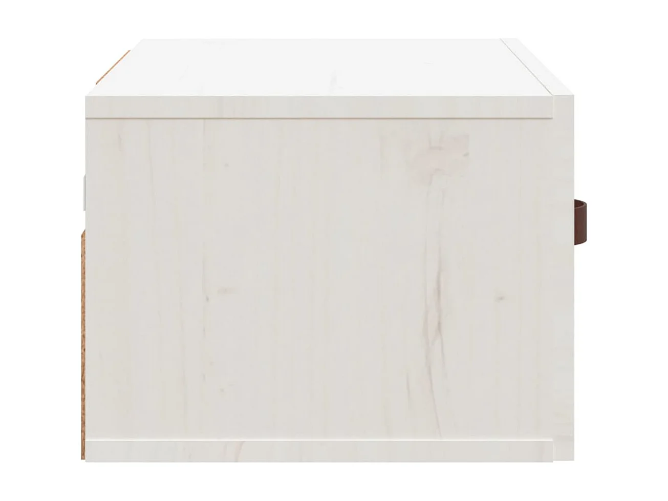 Comodini a Muro 2 pz Bianchi 40x29,5x22 cm