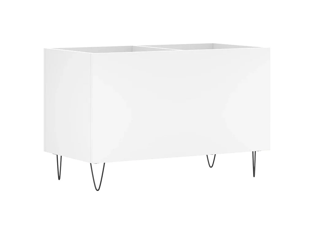 Armoire à disques blanc 74,5x38x48 cm bois d'ingénierie