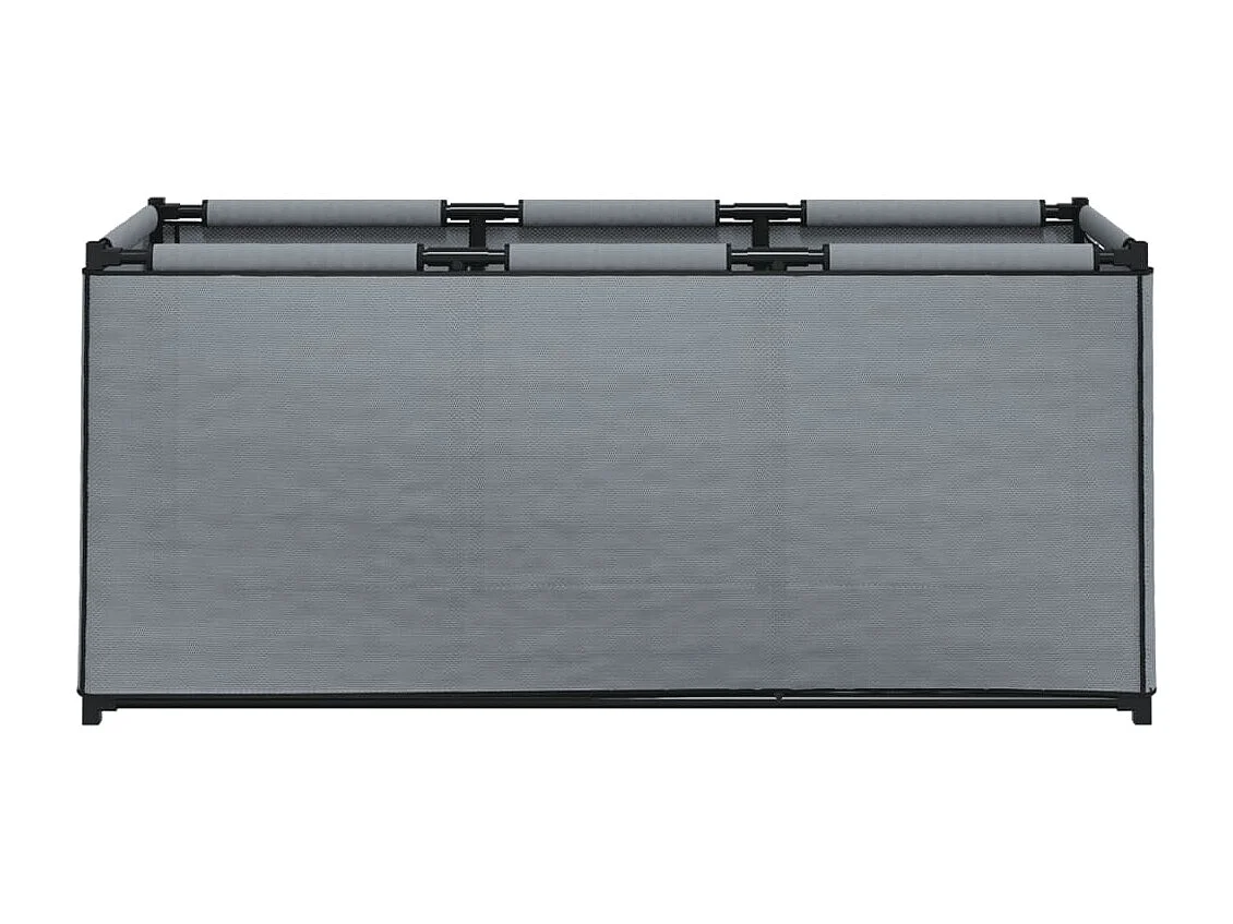 Boîte de rangement gris 105x34,5x45 cm tissu