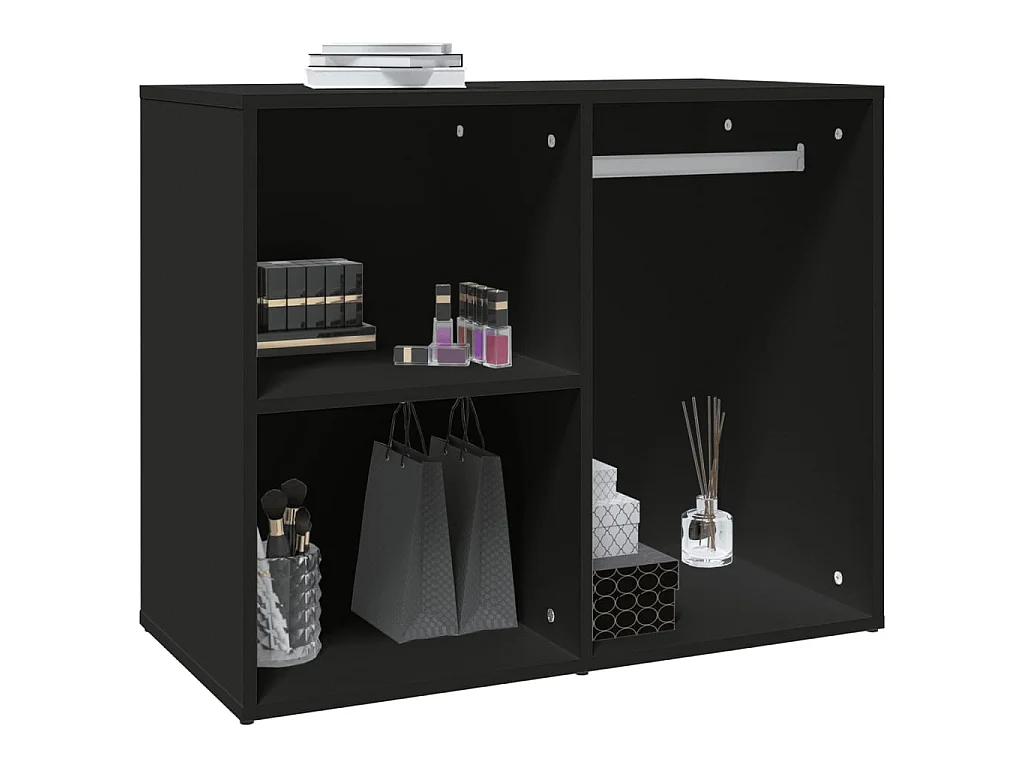 Armoire de dressing noir 80x40x65 cm bois d'ingénierie