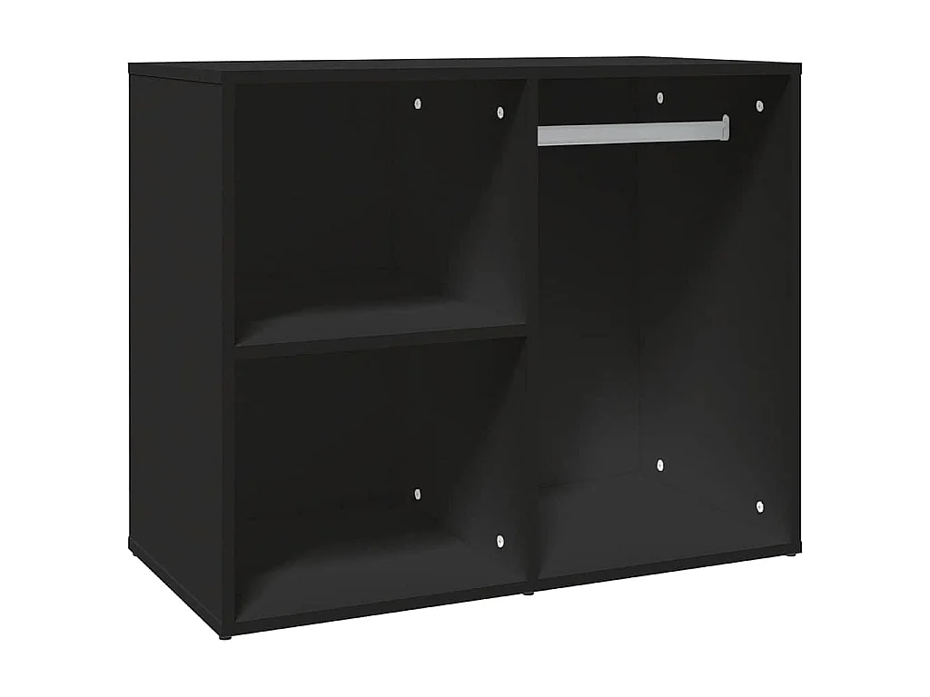 Armoire de dressing noir 80x40x65 cm bois d'ingénierie