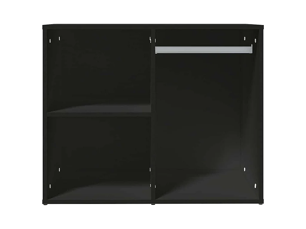 Armoire de dressing noir 80x40x65 cm bois d'ingénierie