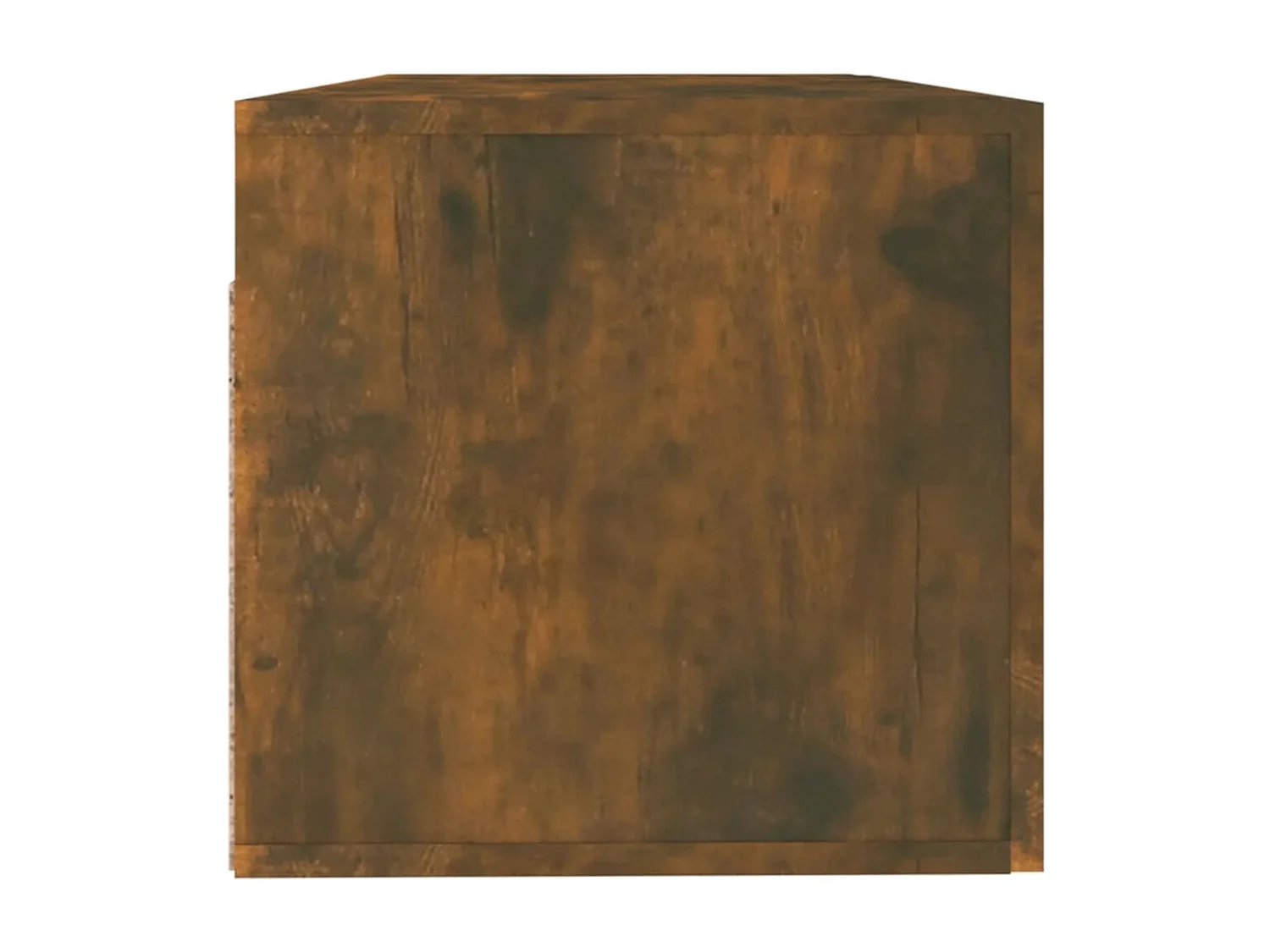 Wandkast 100x36,5x35 cm bewerkt hout gerookt eikenkleurig