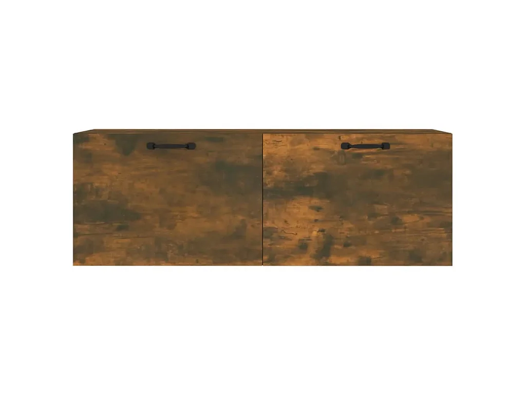 Szafka wisząca dębowa w kolorze dymionym 100x36,5x35 cm, 2 wysuwane szuflady, drewno inżynieryjne, nowoczesny design do montażu na ścianie