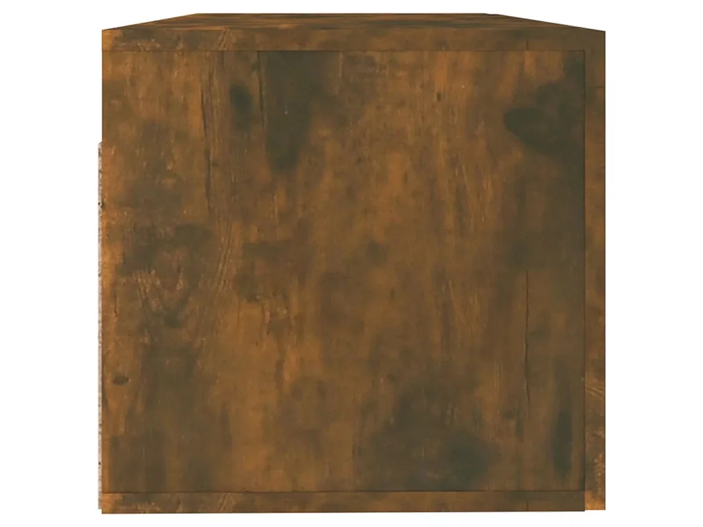 Szafka wisząca dębowa w kolorze dymionym 100x36,5x35 cm, 2 wysuwane szuflady, drewno inżynieryjne, nowoczesny design do montażu na ścianie