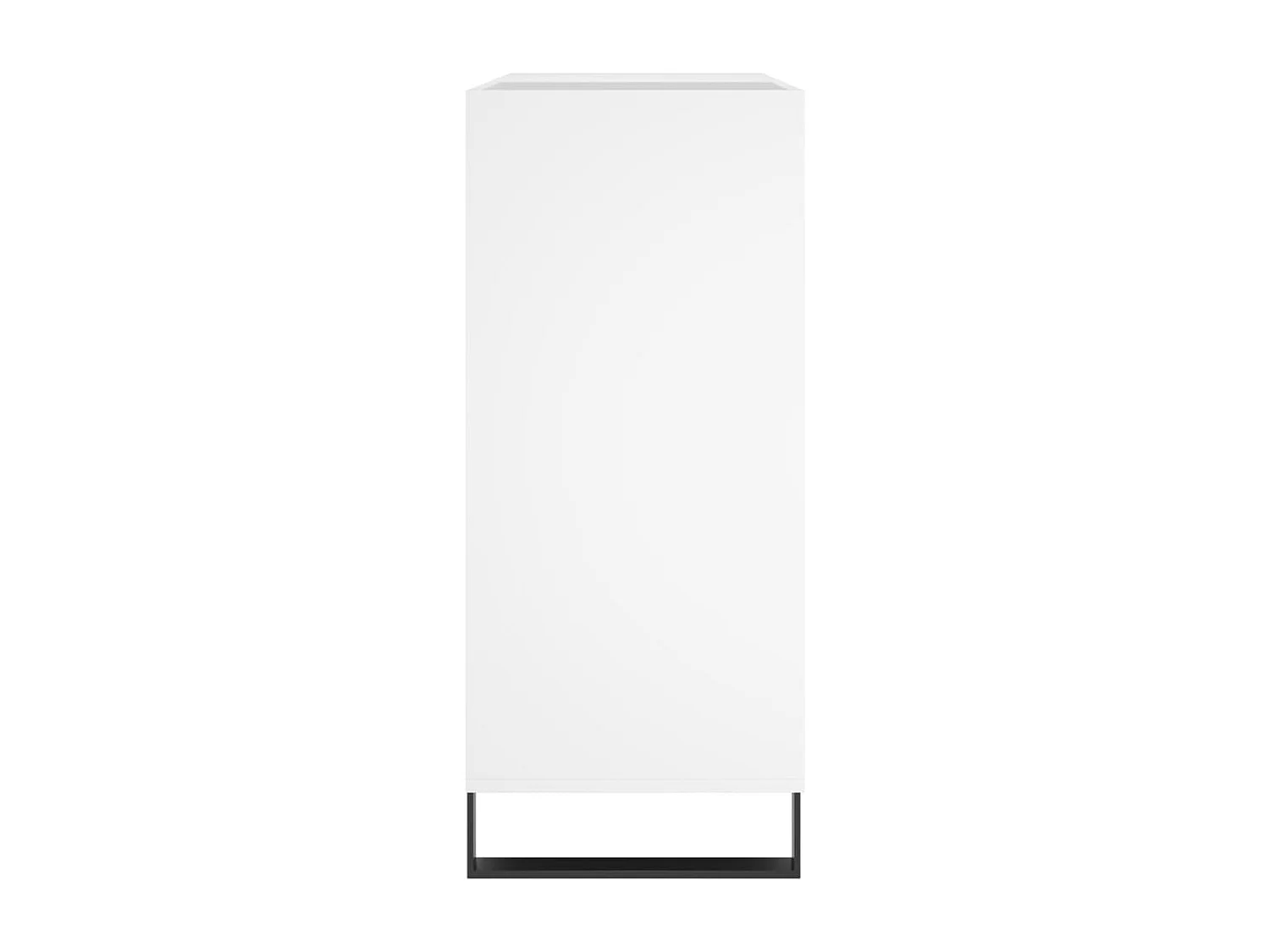 Mobile Porta Dischi Bianco 84,5x38x89 cm in Legno Multistrato