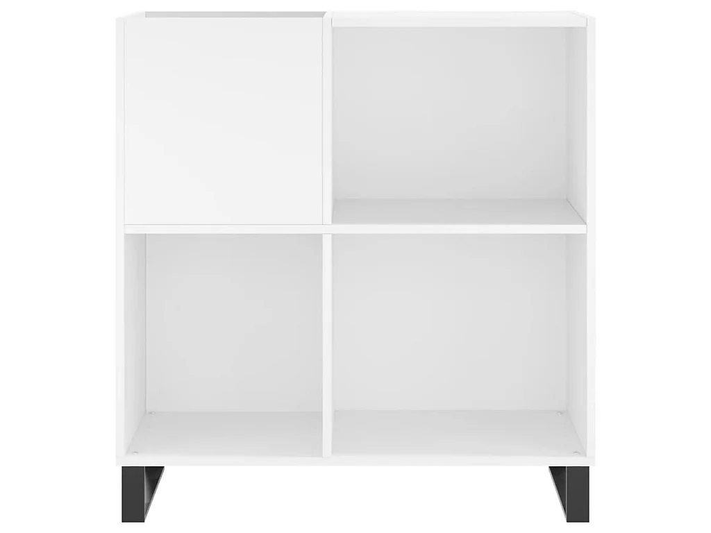 Armoire à disques blanc 84,5x38x89 cm bois d'ingénierie