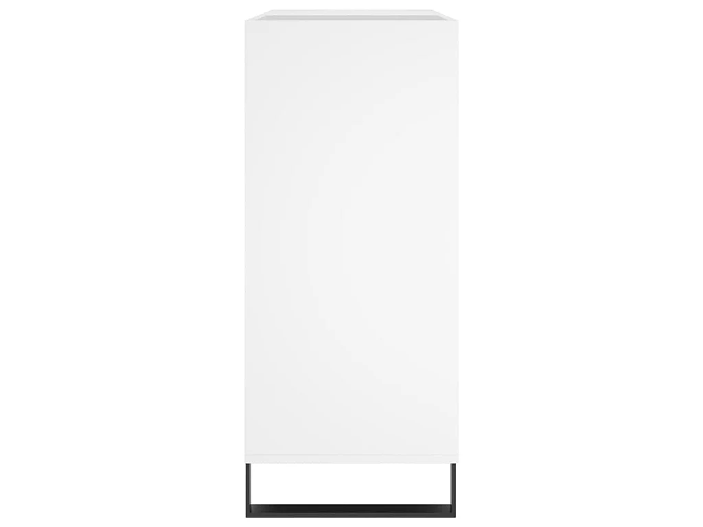Armoire à disques blanc 84,5x38x89 cm bois d'ingénierie