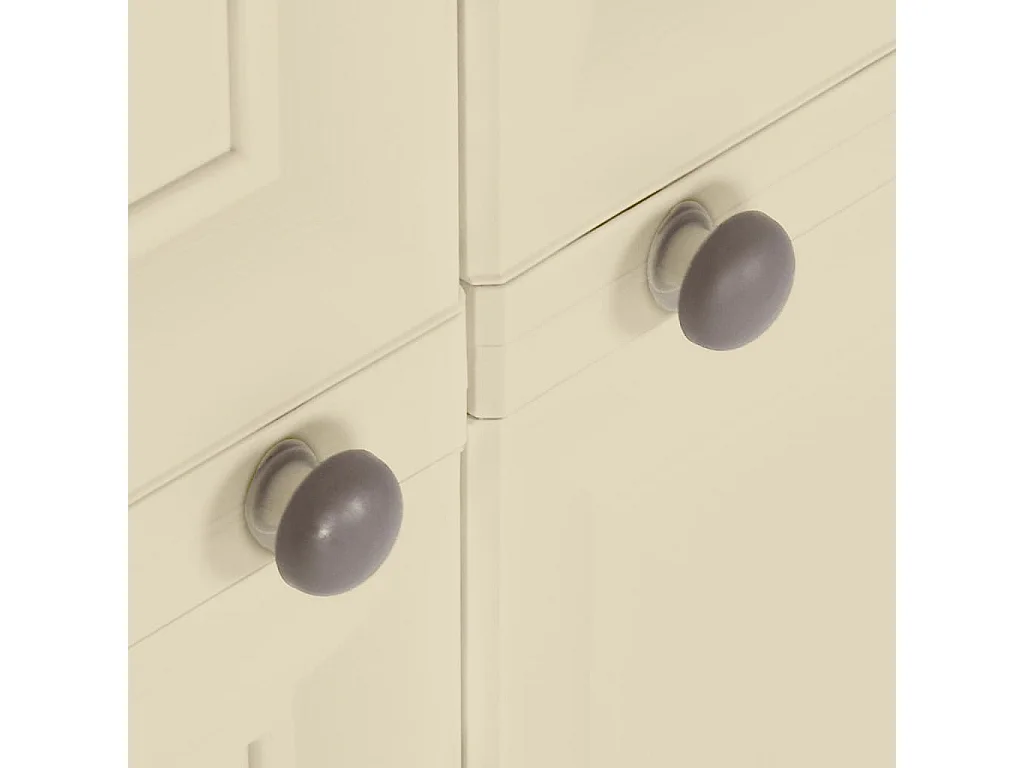 Armoire plastique 79x43x85,5 cm design de bois blanc angora