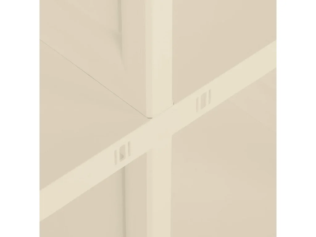 Armoire plastique 79x43x85,5 cm design de bois blanc angora