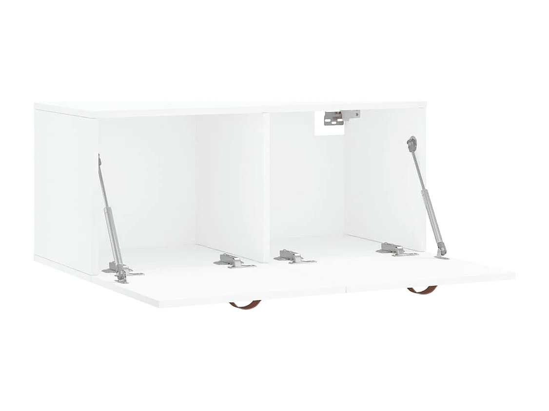 Armário de parede 80x36,5x35 cm derivados de madeira branco