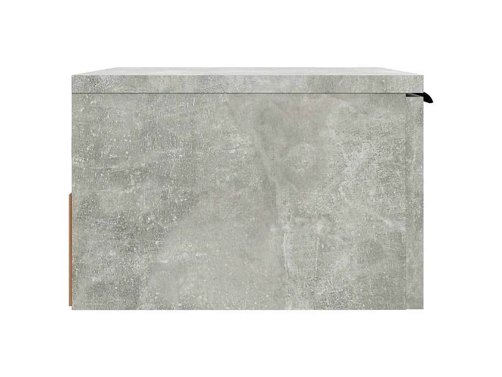 Table de chevet murale Gris béton 34x30x20 cm
