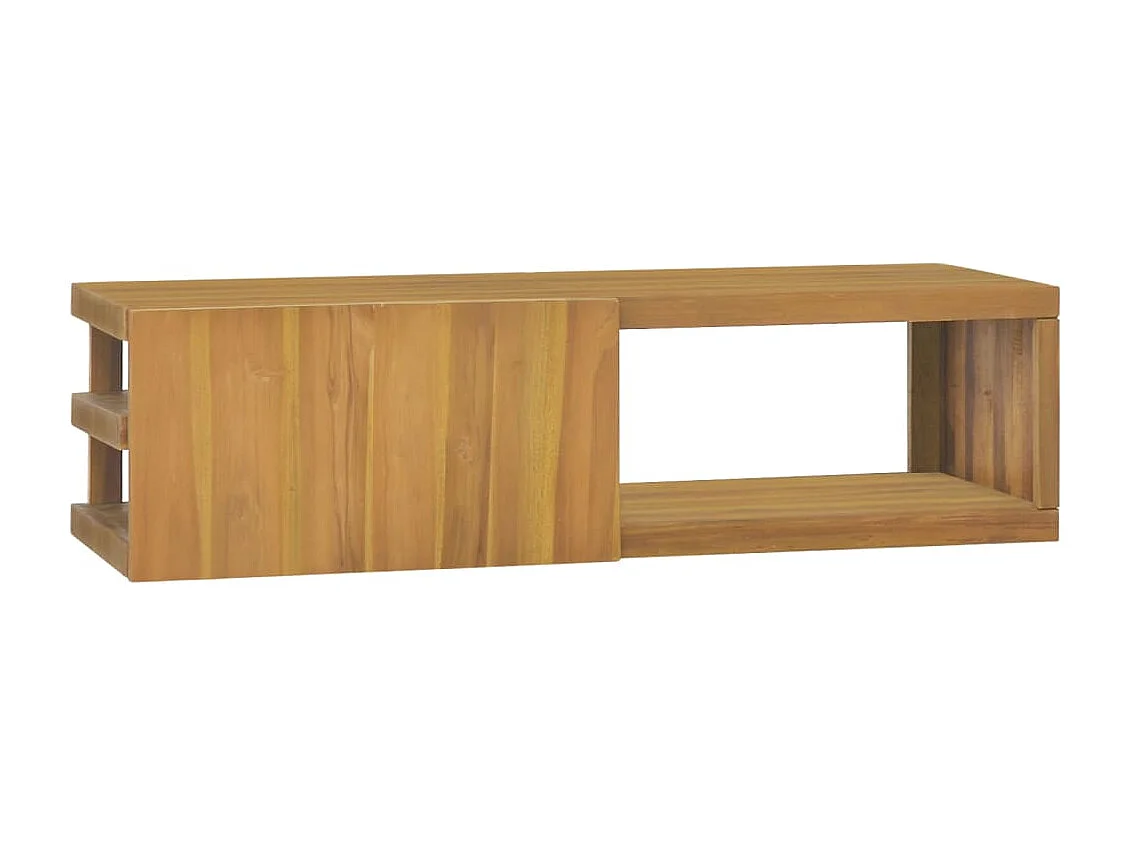 Armoire murale de salle de bain 110x40x30cm Bois de teck solide