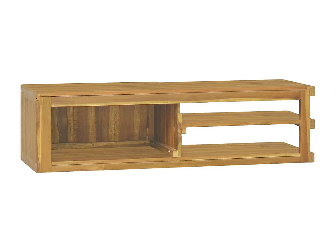 Armoire murale de salle de bain 110x40x30cm Bois de teck solide