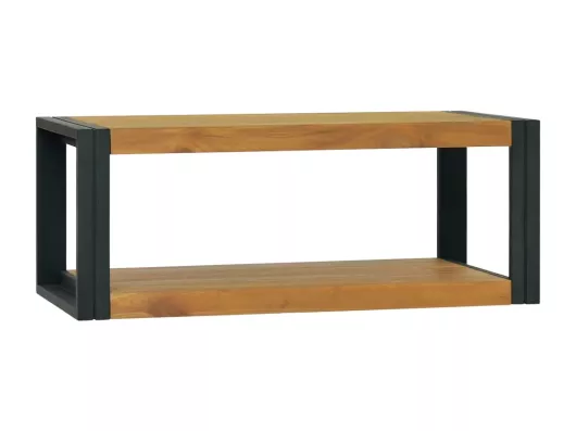 Kauf Unique Wand-Badregal 90x45x35 cm Massivholz Teak