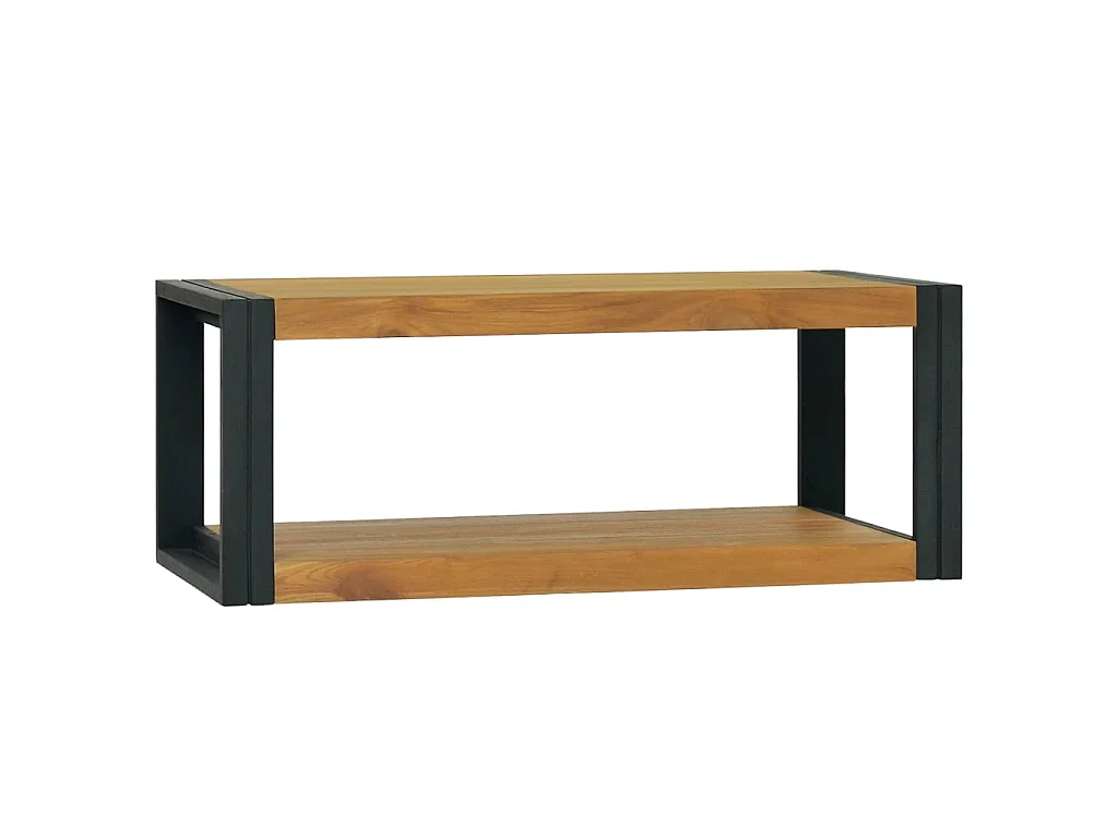 Badkamerwandkast 90x45x35 cm massief teakhout