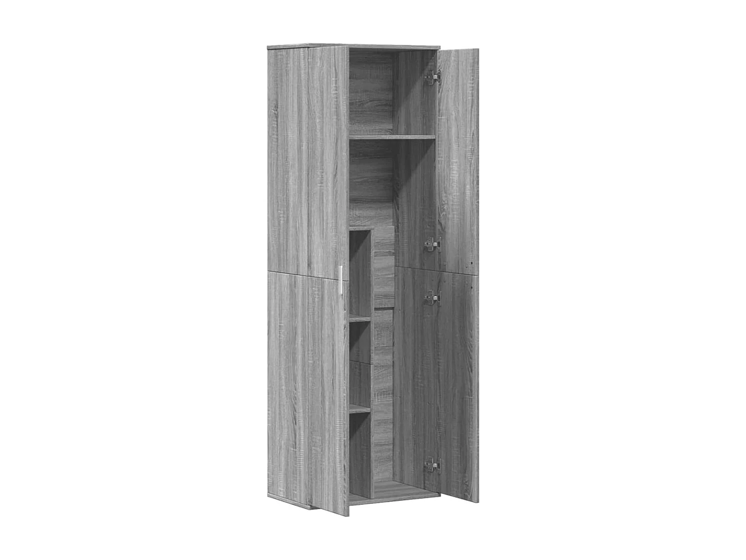 Buffet haut sonoma gris 60x35x180 cm bois d'ingénierie