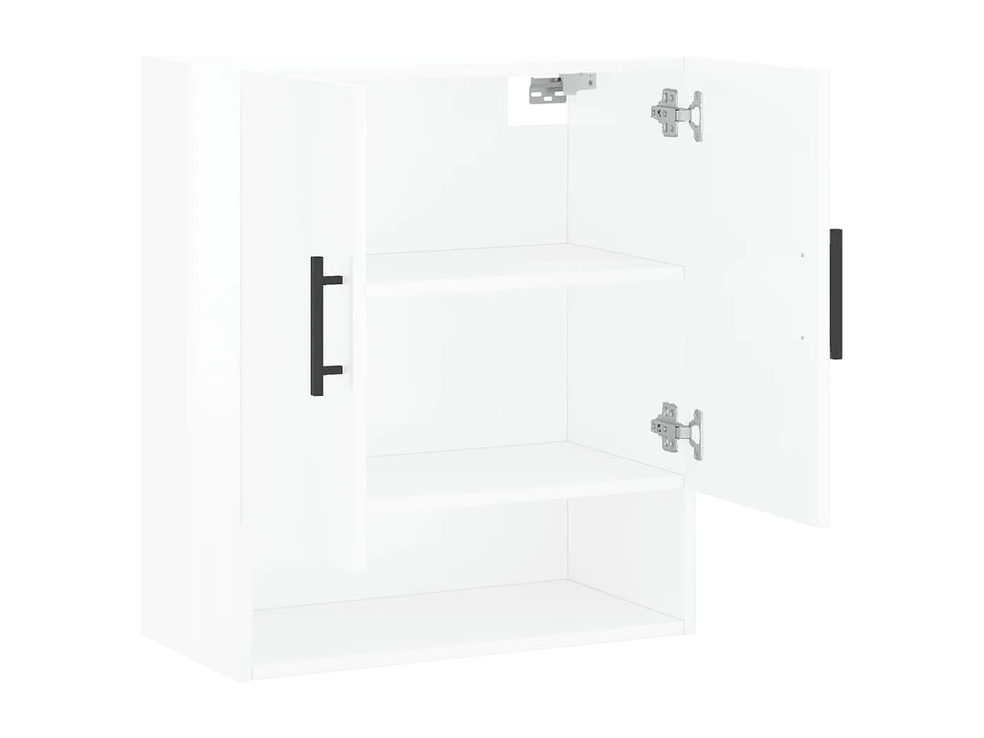 Wandschrank Hochglanz-Weiß 60x31x70 cm Holzwerkstoff