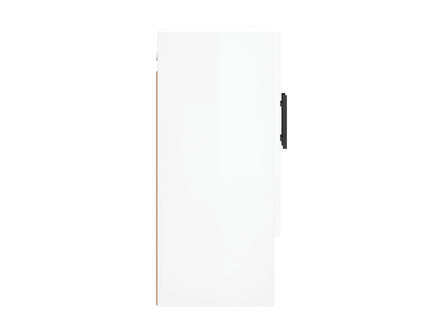 Wandschrank Hochglanz-Weiß 60x31x70 cm Holzwerkstoff