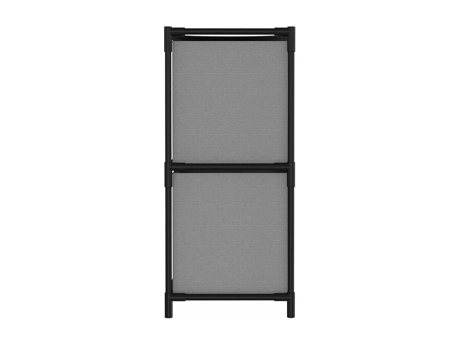 Armoire de rangement 4 paniers en tissu Gris 63x30x71 cm Acier