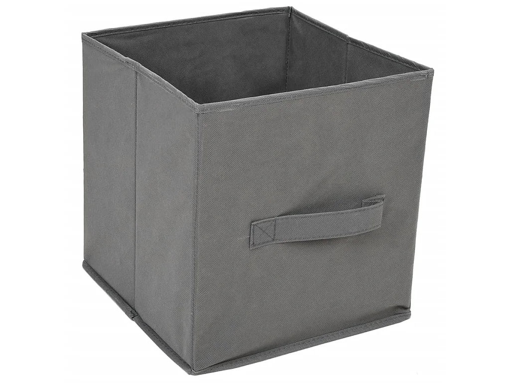 Armoire de rangement 4 paniers en tissu Gris 63x30x71 cm Acier