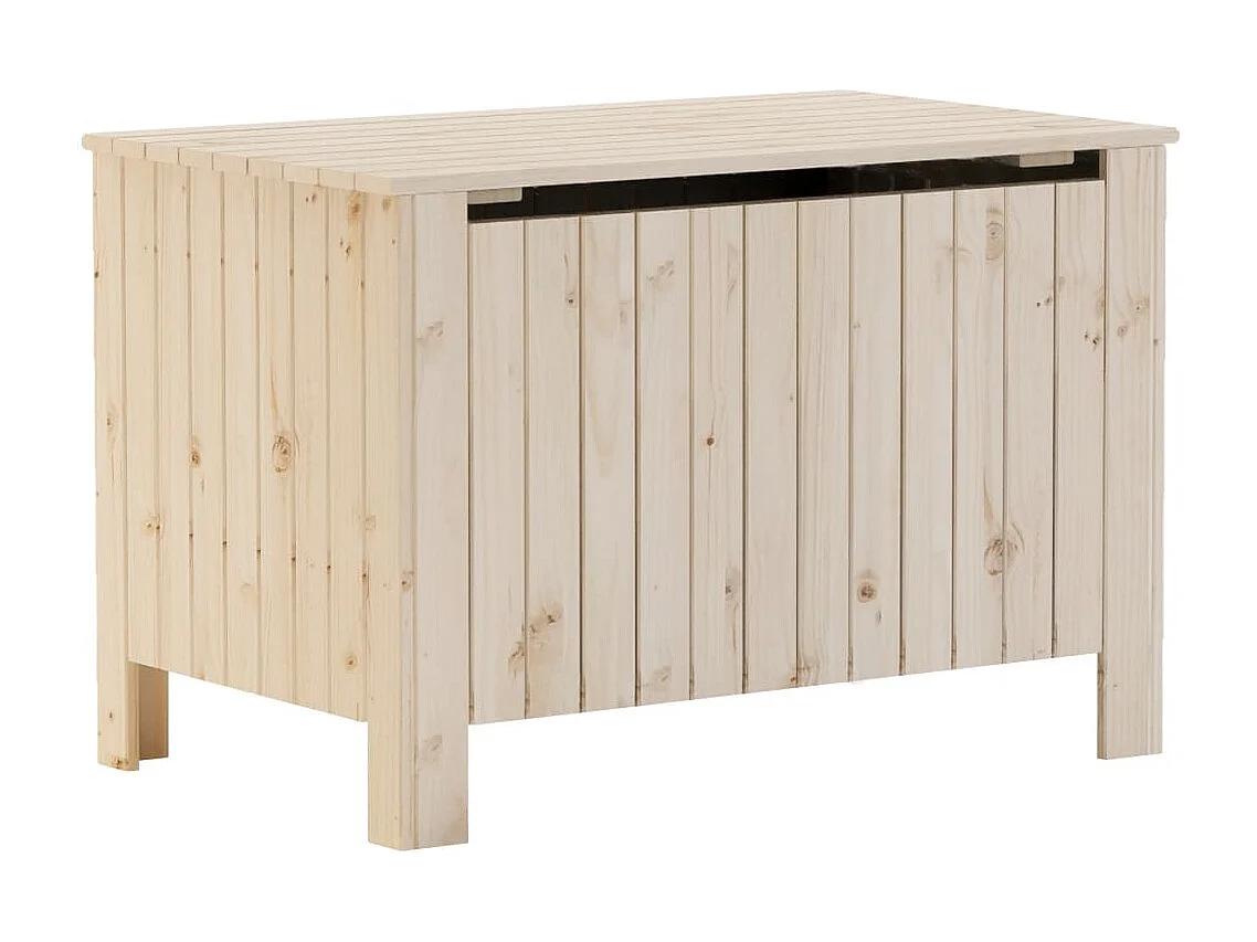 Contenitore con Coperchio RANA 80x49x54 cm Legno Massello Pino