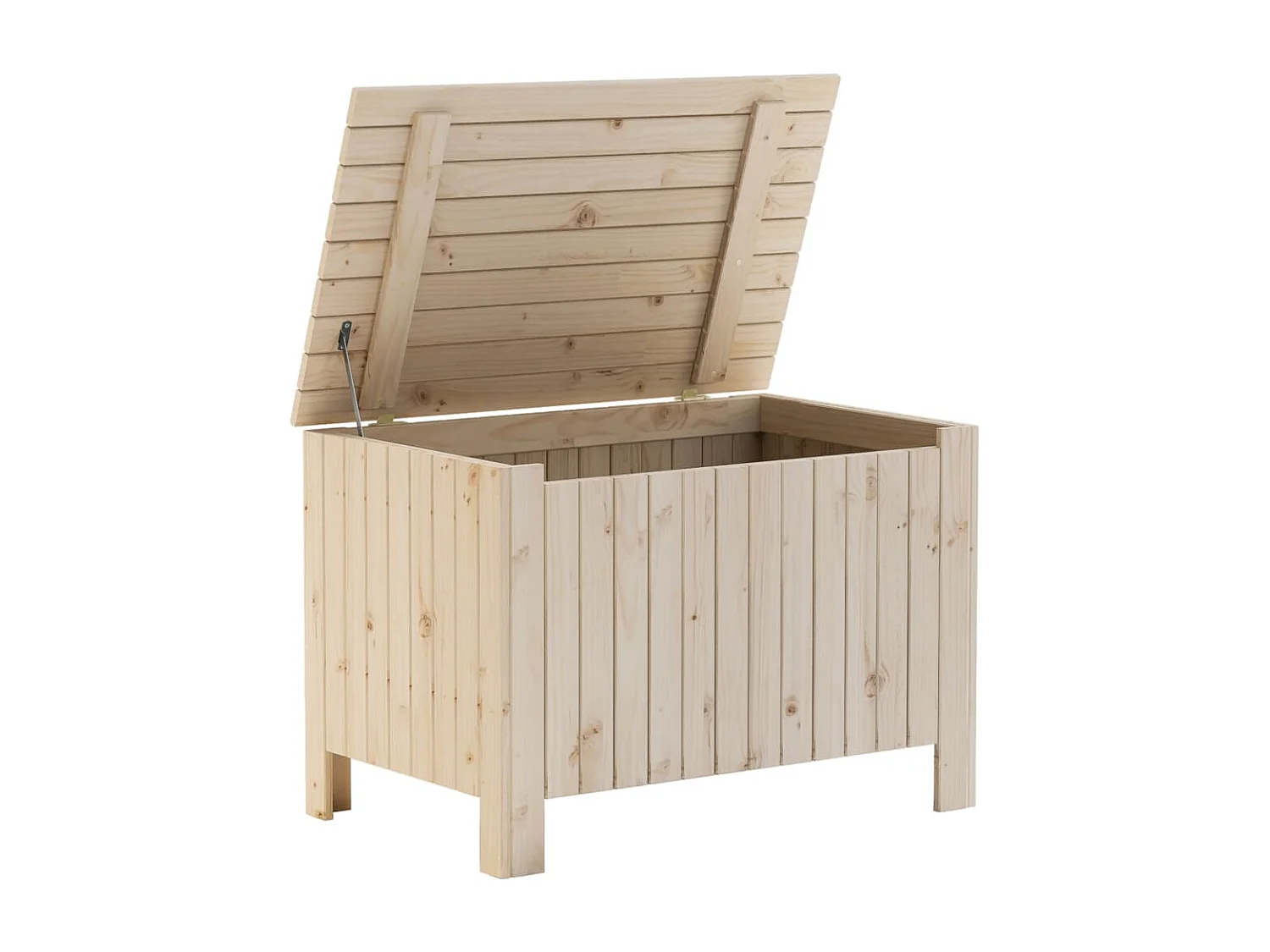 Boîte de rangement avec couvercle RANA bois massif de pin