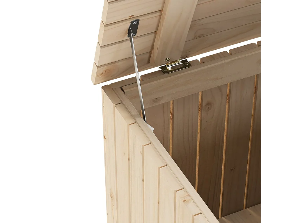Boîte de rangement avec couvercle RANA bois massif de pin