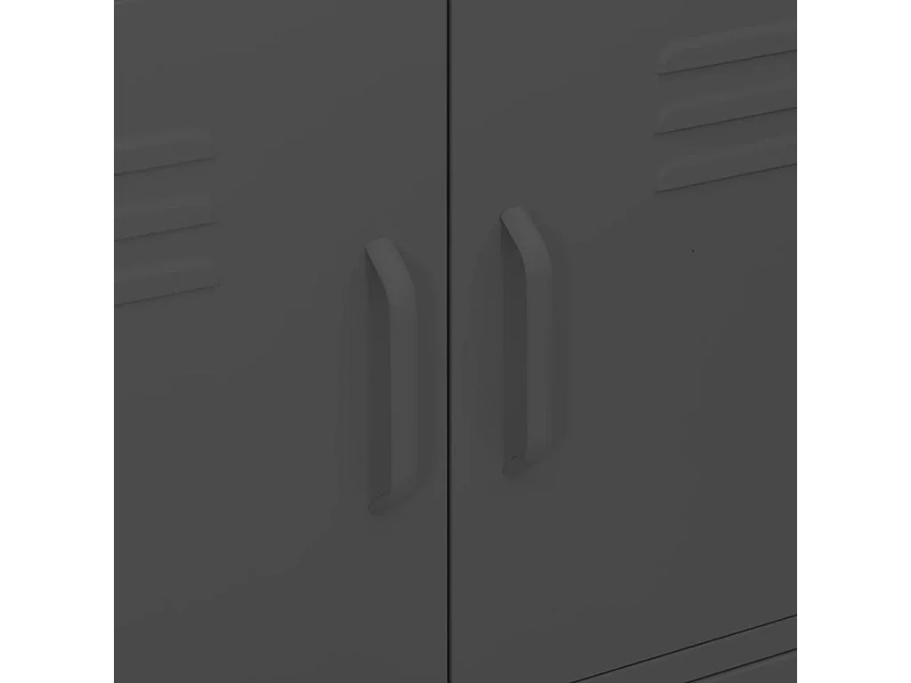 Armoire de rangement Anthracite 80x35x101,5 cm Acier