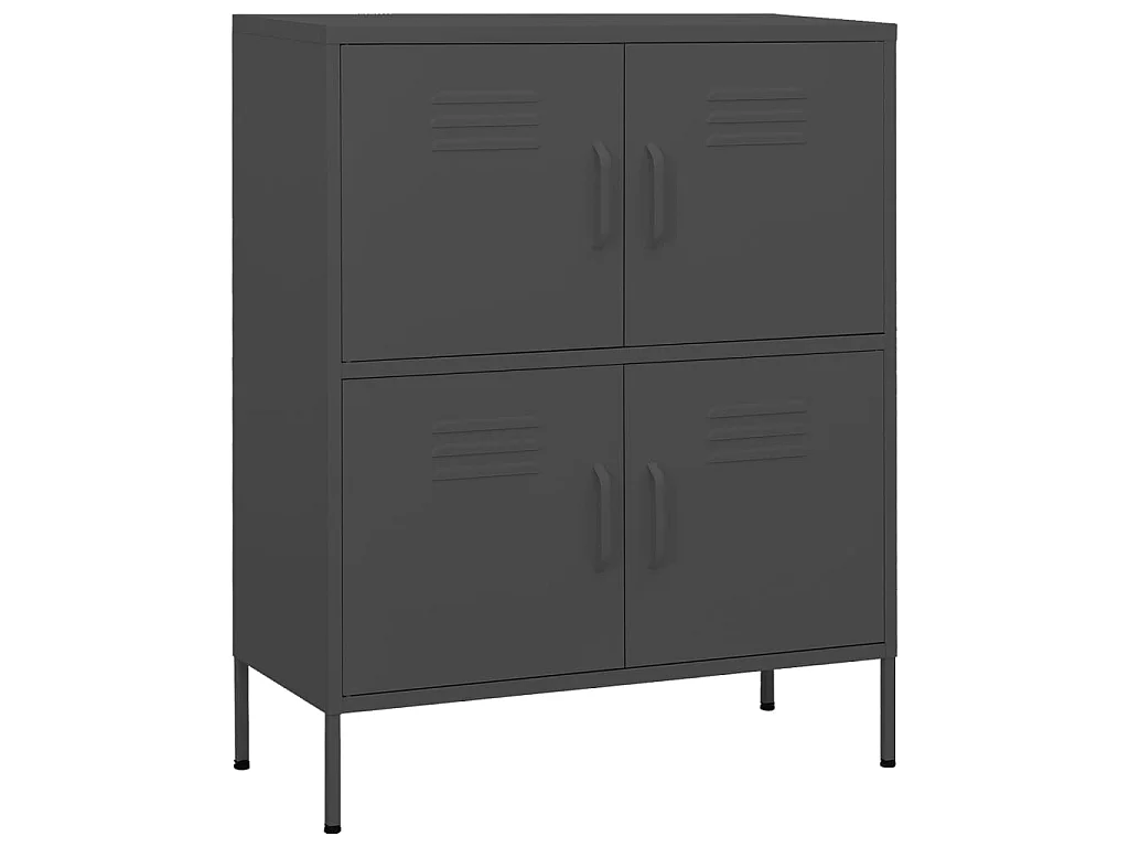 Armoire de rangement Anthracite 80x35x101,5 cm Acier