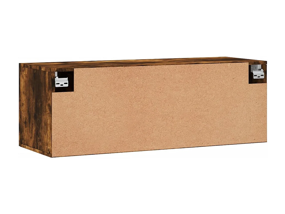 Armoire murale Chêne fumé 100x36,5x35 cm Bois d'ingénierie