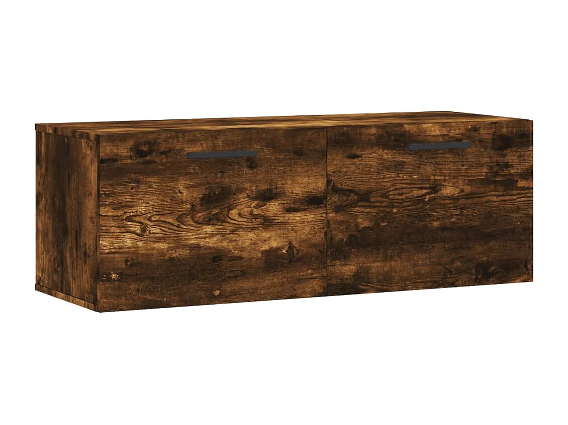 Mobile a Parete Rovere Fumo 100x36,5x35 cm in Legno Multistrato