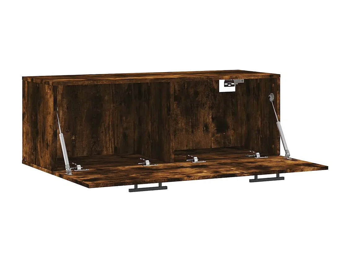 Mobile a Parete Rovere Fumo 100x36,5x35 cm in Legno Multistrato