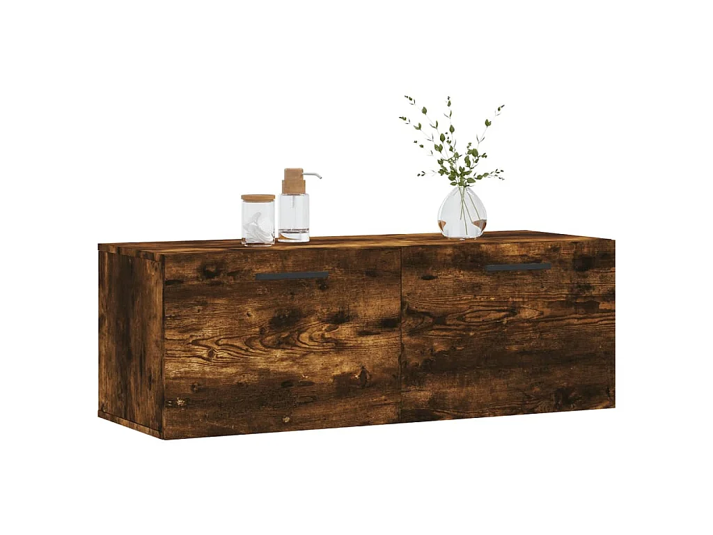 Wandschrank Räuchereiche 100x36,5x35 cm Holzwerkstoff