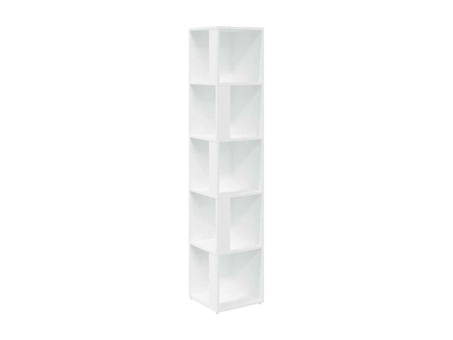 Armadio Angolare Bianco 33x33x164,5 cm in Truciolato