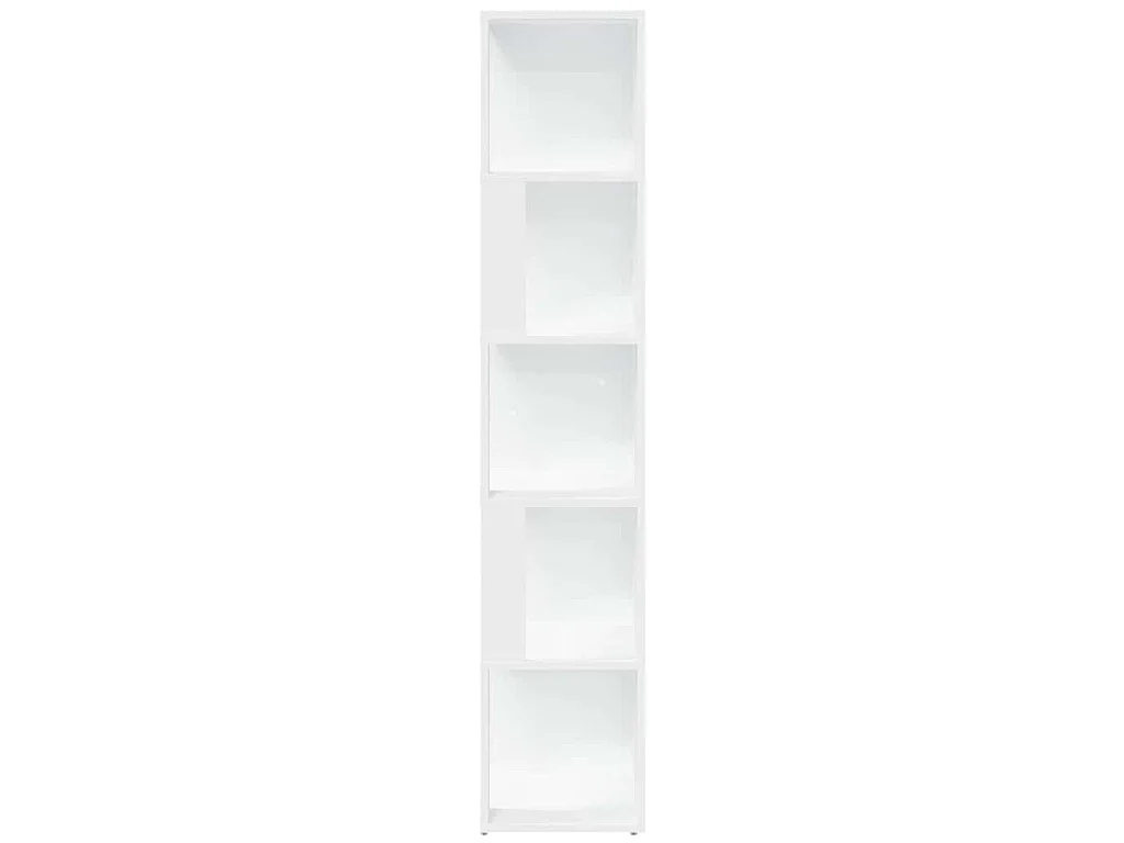 Armoire d'angle Blanc 33x33x164,5 cm Bois d'ingénierie