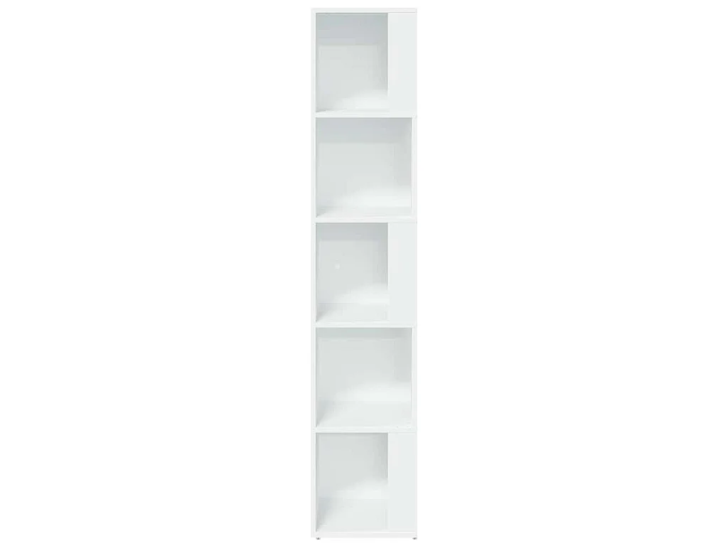 Armoire d'angle Blanc 33x33x164,5 cm Bois d'ingénierie